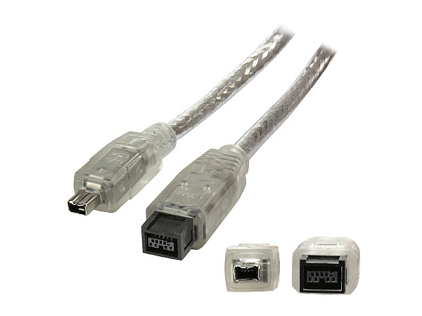 CDL 3m Firewire 400 IEEE1394 6 Pin To 4 Pin Male Cable Lead PC Mac DV