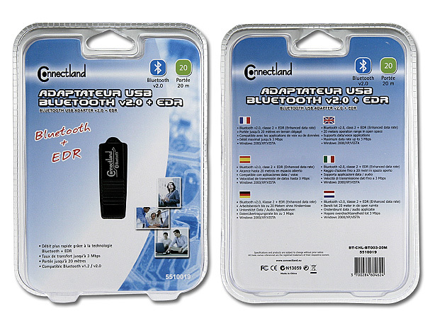 Cle USB bluetooth v 2.0 EDR dongle adaptateur