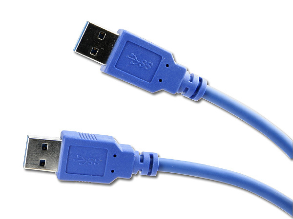 CABLE USB v3 TYPE A MALE TO A MALE 1.8M