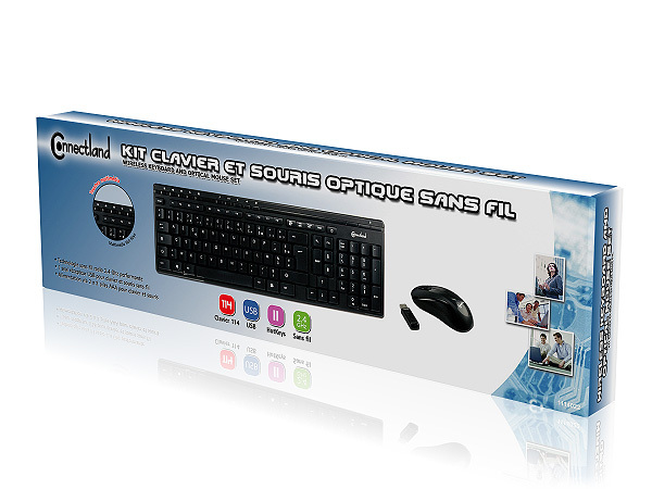 WIRELESS KEYBOARD AND OPTICAL MOUSE SET