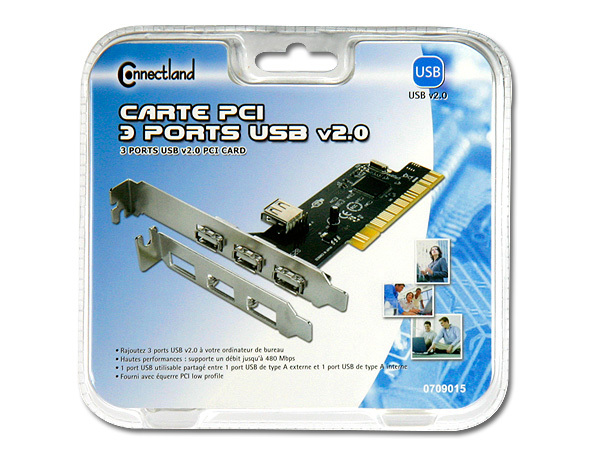 3 PORTS USB V2.0 PCI CARD