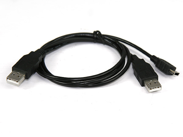 USB A TO USB A+USB MINI 5 PINS CABLE