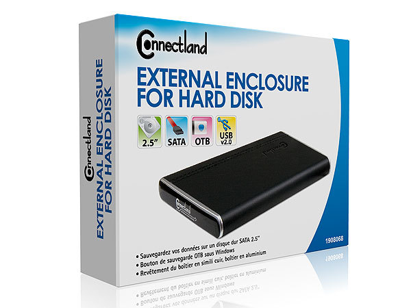USB v2.0 EXTERNAL ENCLOSURE  FOR 2.5’’ SATA HARD DISK