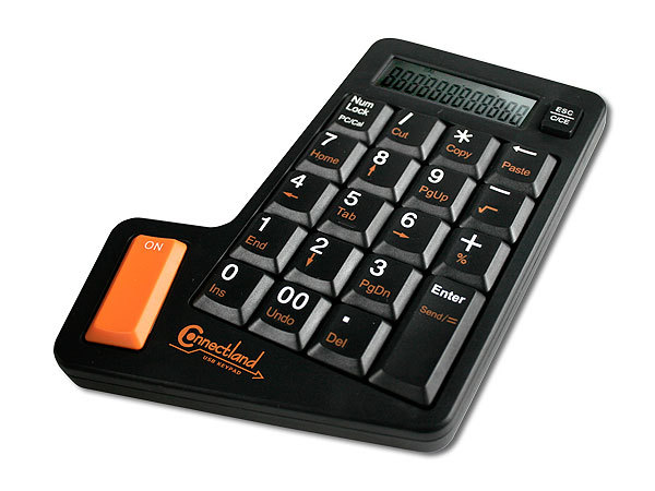 Usb numeric keypad with calculator.