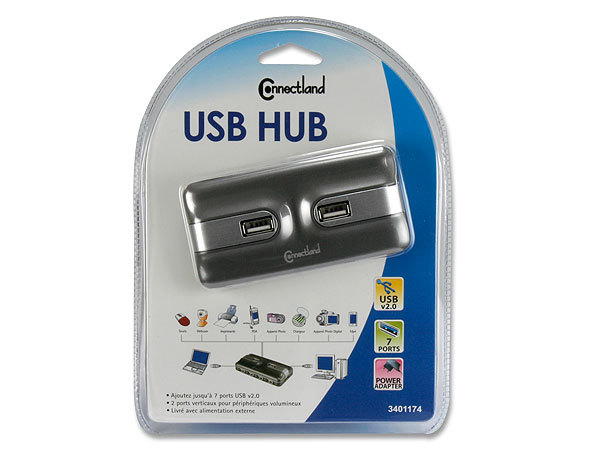 7 Ports USB v2.0 HUB