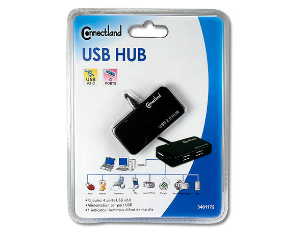 4 PORTS USB v2.0 HUB
