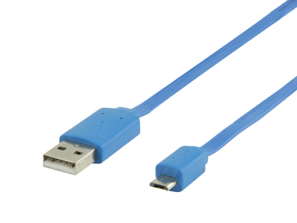 USB v2 MICRO USB B MALE TO USB A MALE 1M