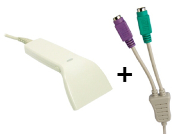 USB-PS/2 Barcode reader CCD 8 cm 