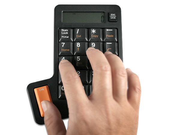 Usb numeric keypad with calculator