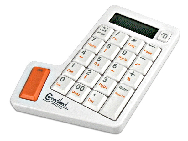 Usb numeric keypad with calculator