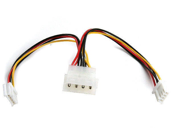  Molex 4 pins power supply to 3.5'' 4 pins Y splitter cable