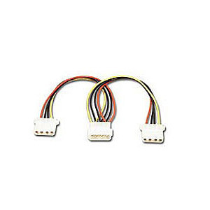 Molex 4 pins power supply Y splitter cable