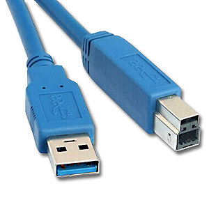 CABLE USB v3 TYPE A MALE TO B MALE 1.8M
