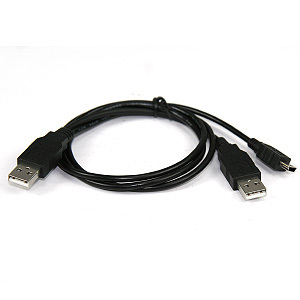 USB A TO USB A+USB MINI 5 PINS CABLE