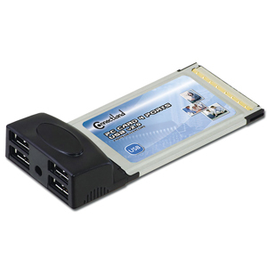 4 PORTS USB V2.0 PC CARD